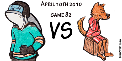 Last regular season game. Sharks v Yotes