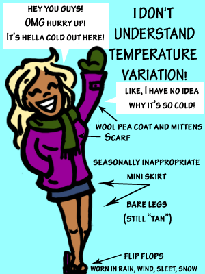 Nope, no idea why you are cold. None.